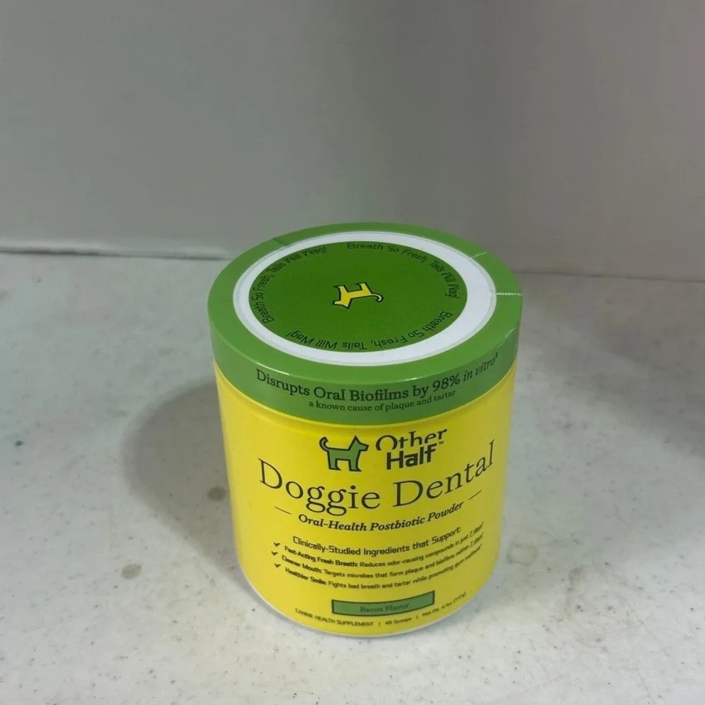 Other Half Doggie Dental Oral-Health Postbiotic Powder Bacon Flavor 4.1oz